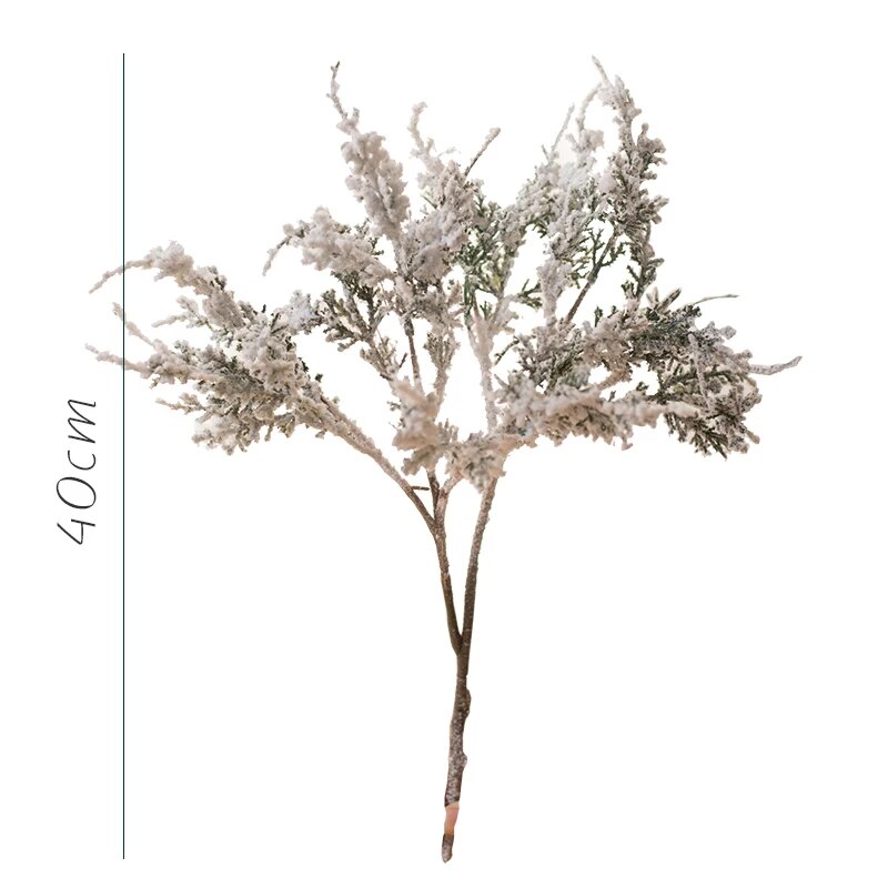 Faux Christmas White Frosted Fern Twigs & Branches - 4 Styles Lilly & Lula