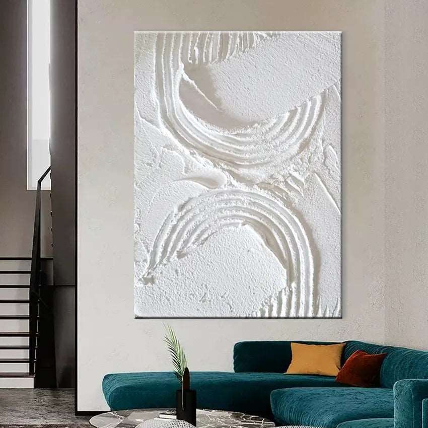 Frameless Abstract Hand Painted Modern Oil Painting - Sand Lilly & Lula