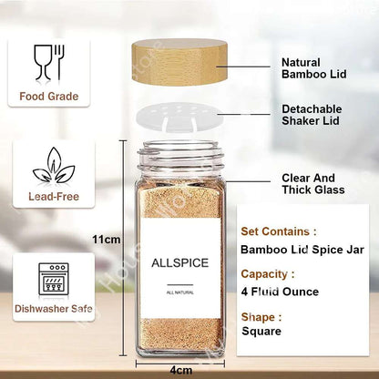 Glass Spice Seasoning Jar Set Lilly & Lula