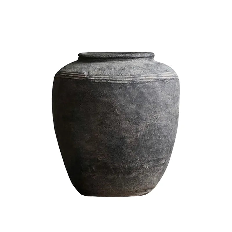 Grey Ceramic Wabi Sabi Style Flower Vase Pot - 2 Sizes Lilly & Lula