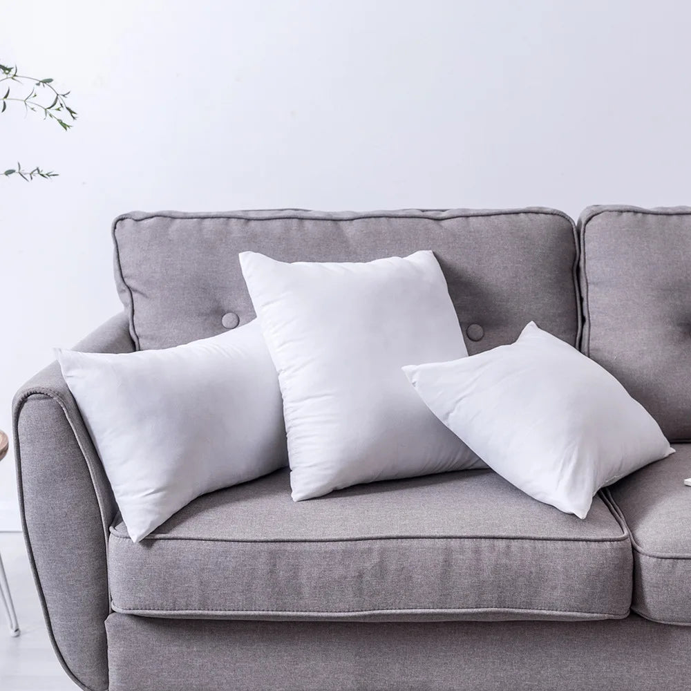 Throw Pillow Cushion High Quality Cotton Inserts - 5 Sizes