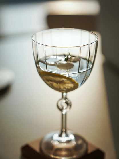 Elegant Nordic Ripple Champagne & Wine Glasses