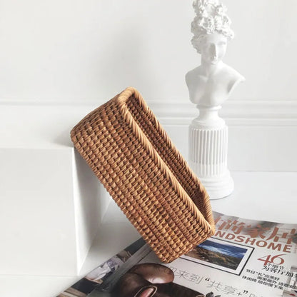 Hand-Woven Rattan Wicker Basket Organiser - 3 Sizes Lilly & Lula