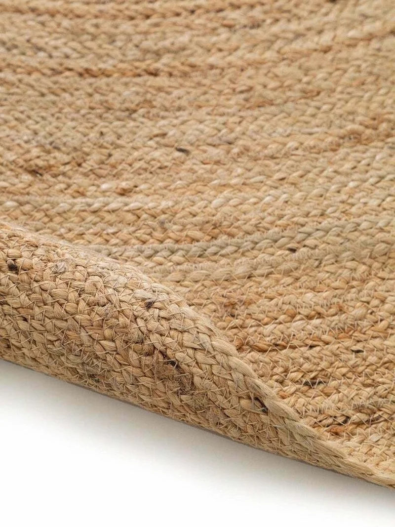 Brown Oval Natural Rustic Jute Rug  - Various Sizes