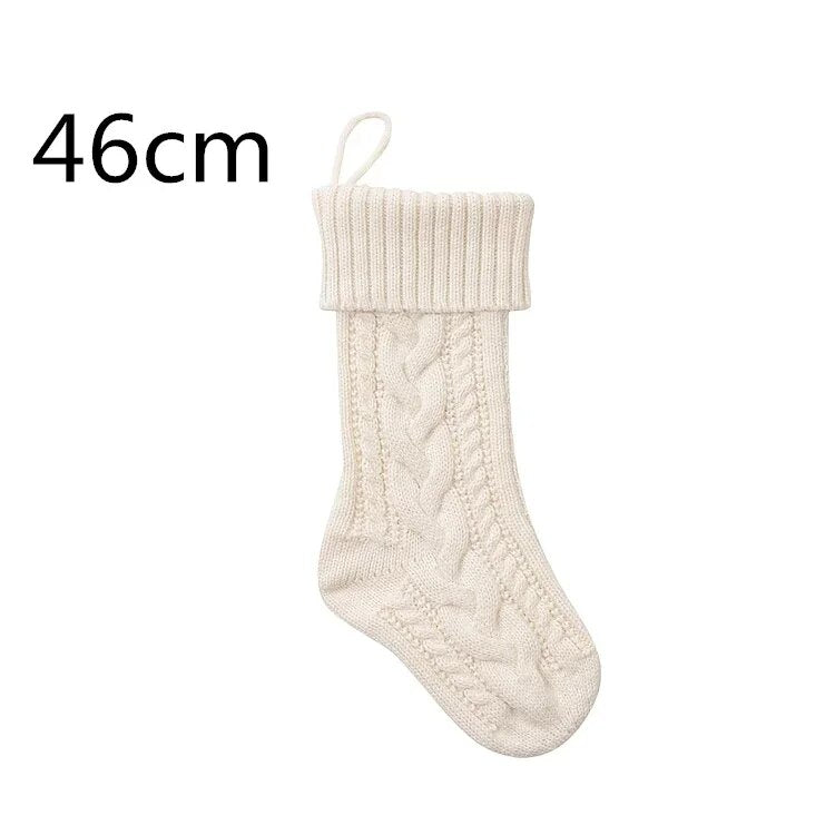 Large Cable Knitted Christmas Stocking - 13 Colours Lilly & Lula