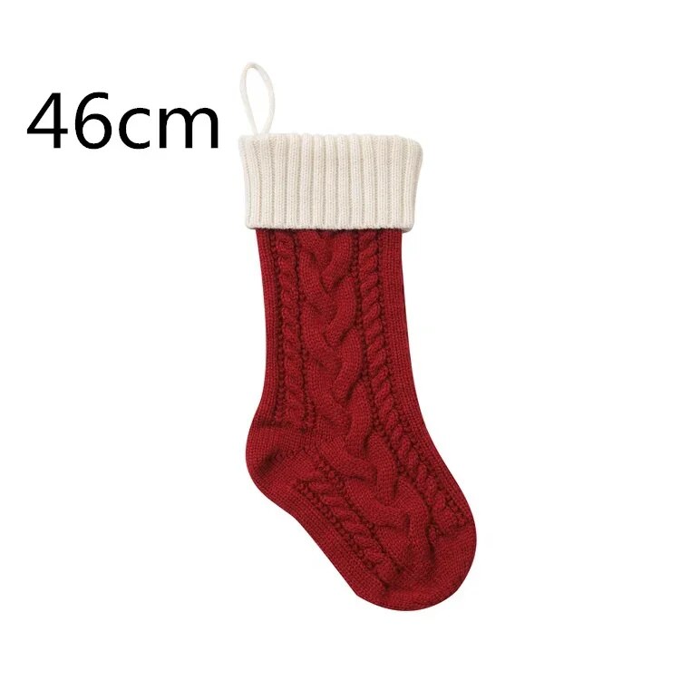 Large Cable Knitted Christmas Stocking - 13 Colours Lilly & Lula