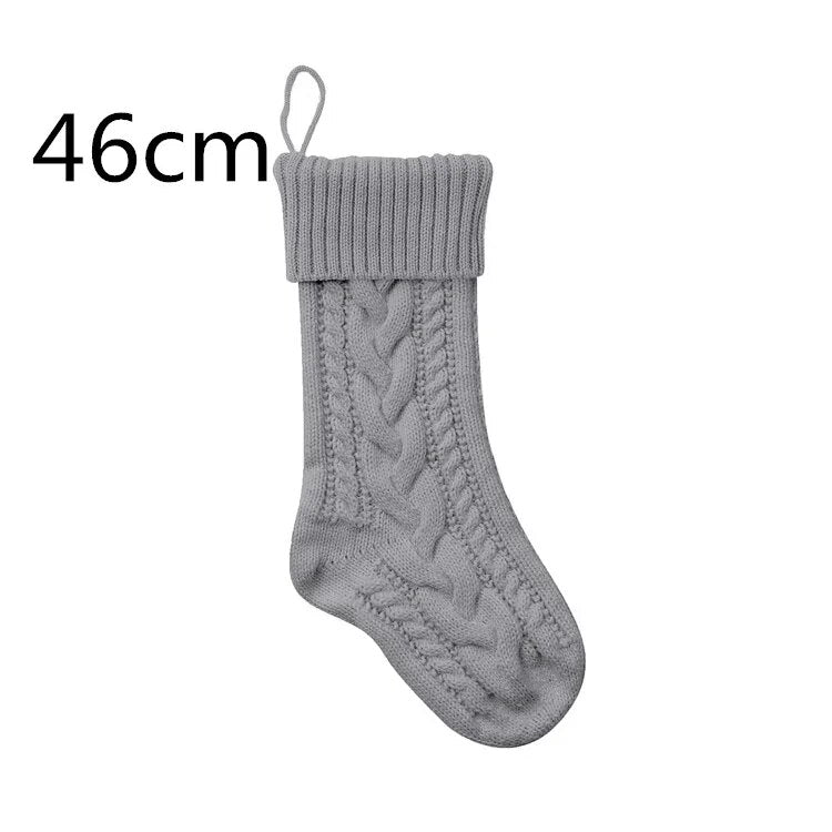 Large Cable Knitted Christmas Stocking - 13 Colours Lilly & Lula