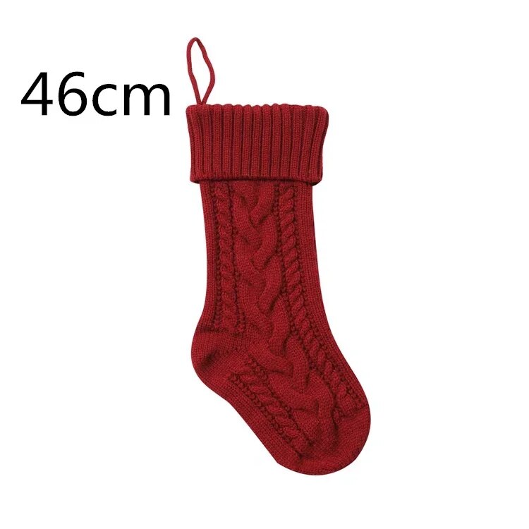 Large Cable Knitted Christmas Stocking - 13 Colours Lilly & Lula