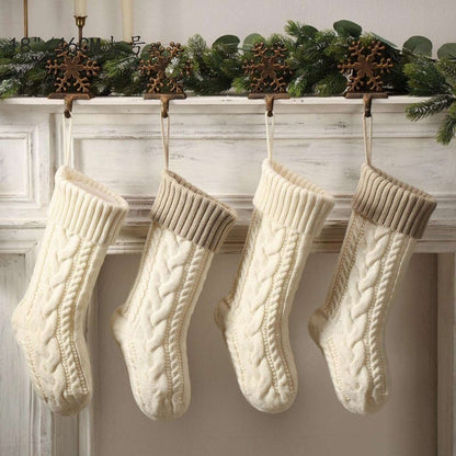 Large Cable Knitted Christmas Stocking - 13 Colours Lilly & Lula