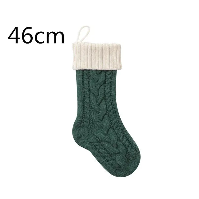 Large Cable Knitted Christmas Stocking - 13 Colours Lilly & Lula