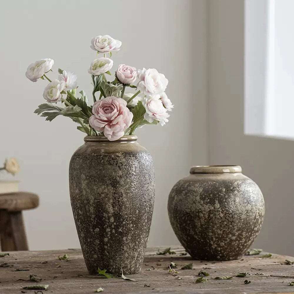 Large Textured Surface Handmade Ceramic Vase - 3 Sizes Lilly & Lula