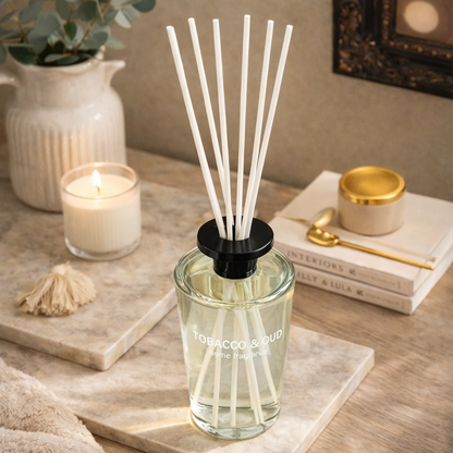 Large Reed Diffuser Set 1000ml – Sandalwood, Teak Wood, Tobacco & Oud