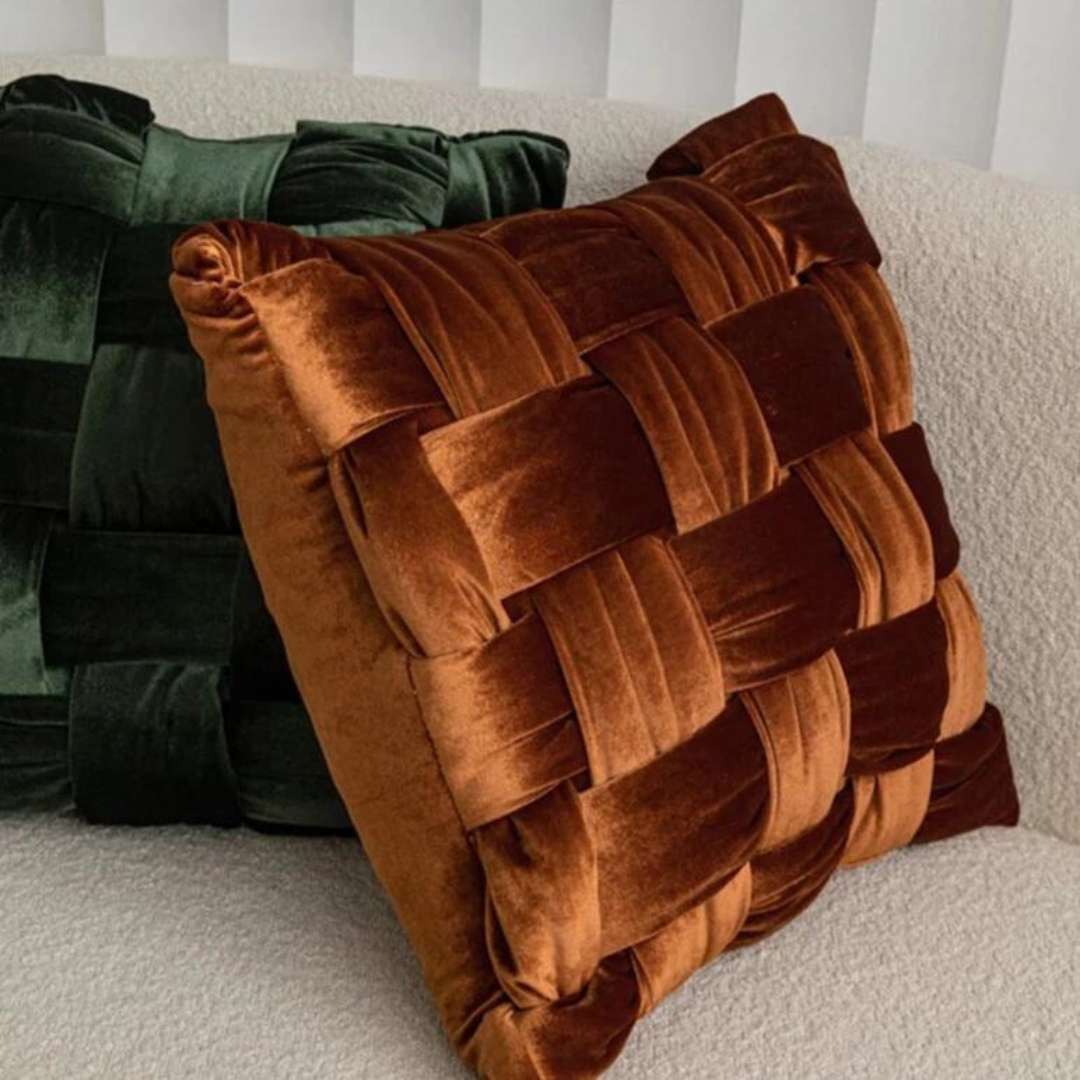 Luxury Silk Velvet Hand Knotted Throw Cushion Cover - 8 Colours Lilly & Lula