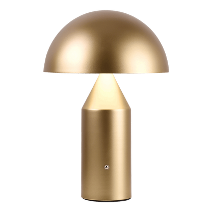 Modern Dimmable Mushroom Portable LED Table Lamp - Gold, White & Black Lilly & Lula