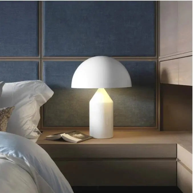 Modern Dimmable Mushroom Portable LED Table Lamp - Gold, White & Black Lilly & Lula