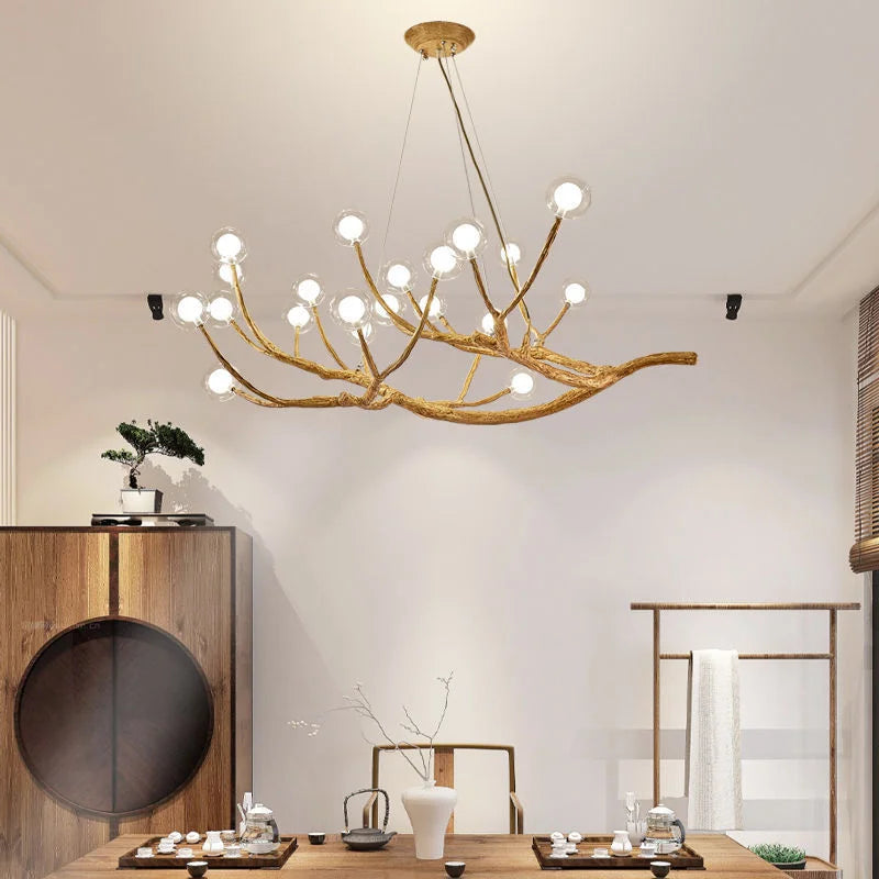 Modern Heritage Tree Branch Chandelier With Glass Bubbles - 4 Sizes Lilly & Lula