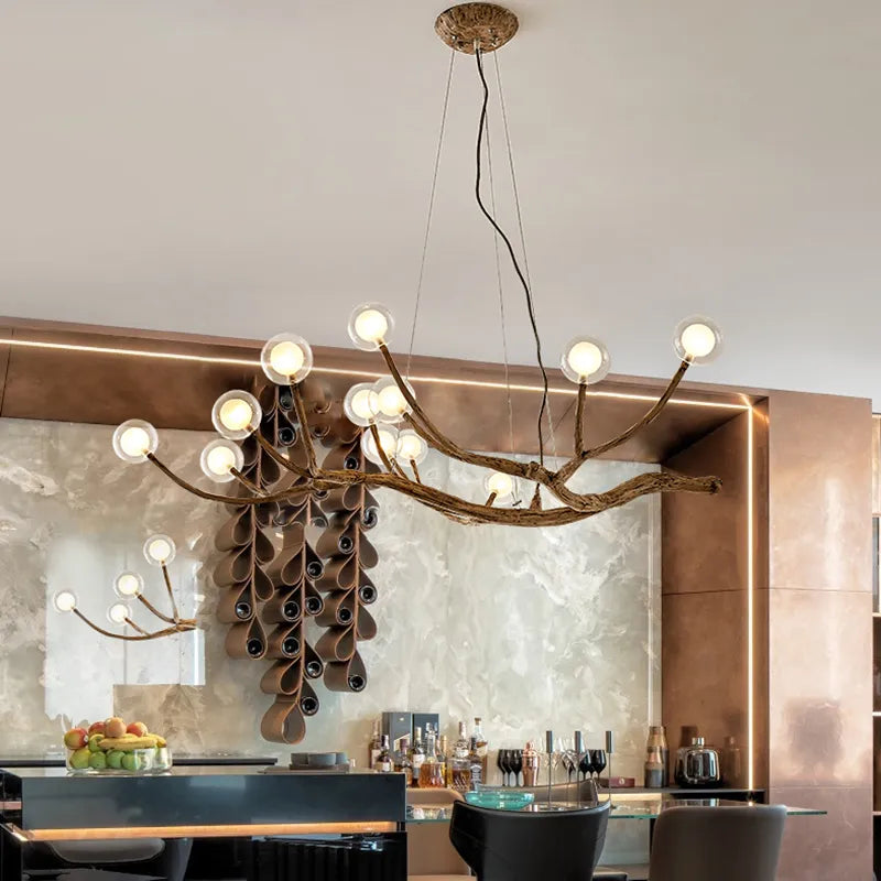Modern Heritage Tree Branch Chandelier With Glass Bubbles - 4 Sizes Lilly & Lula