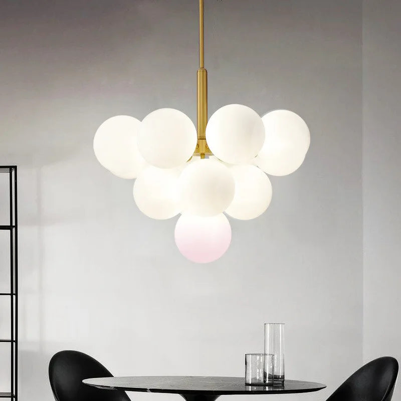 Modern Luxury Glass Ball LED Pendant - Gold, Silver & Black Lilly & Lula