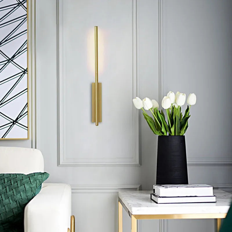 Modern & Minimalistic Luxury Nordic LED Bedside Wall Light - Gold & Black Lilly & Lula