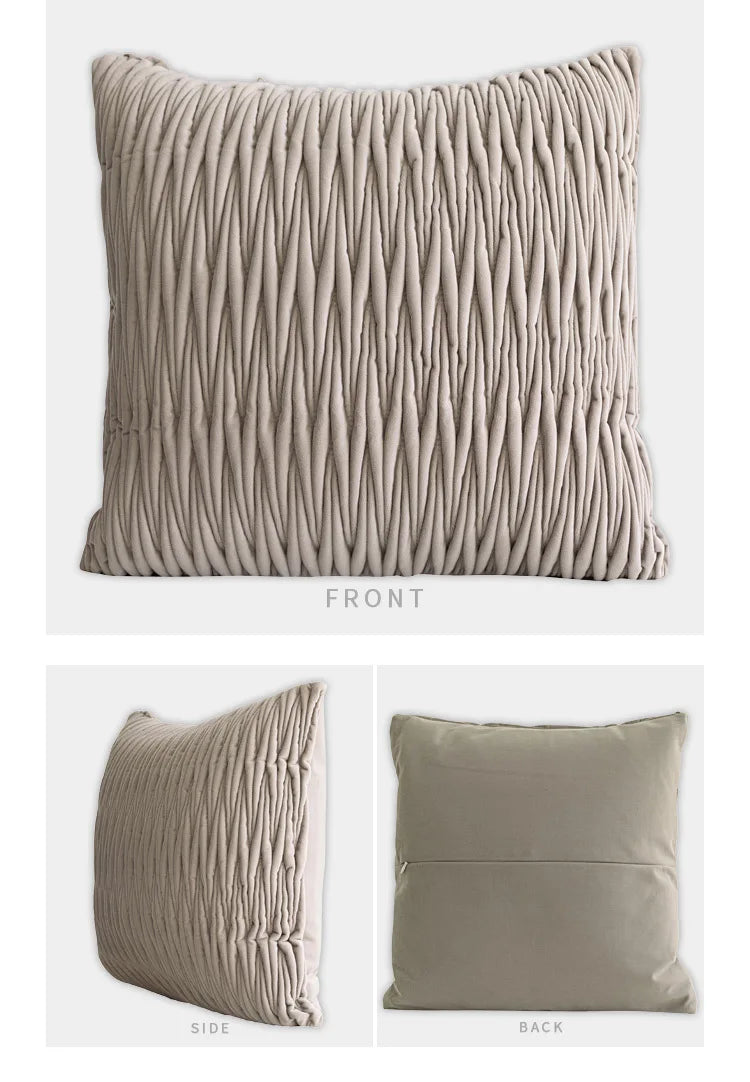 Modern Nordic Oatmeal Weave Stripe Luxury Cushion Cover - 3 Sizes Lilly & Lula