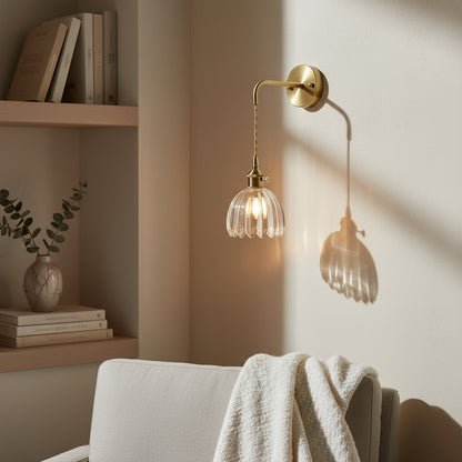 Modern Minimalist Glass Creative Petal-Shaped Hanging & Flush Wall Light - 6 Colours