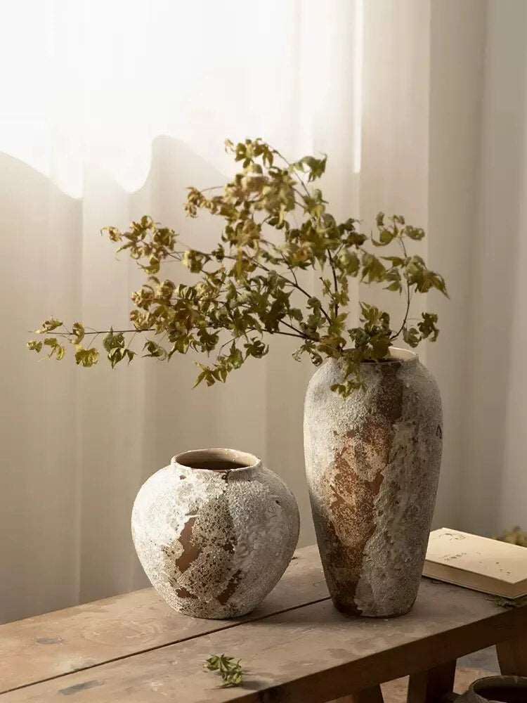 Mottled Retro Wabi-Sabi Inspired Ceramic Vase - 2 Sizes Lilly & Lula