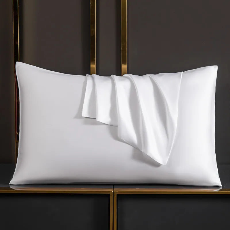 Natural 100% Mulberry Silk Pillowcase - White, Khaki, Silver, Grey & Blue Lilly & Lula