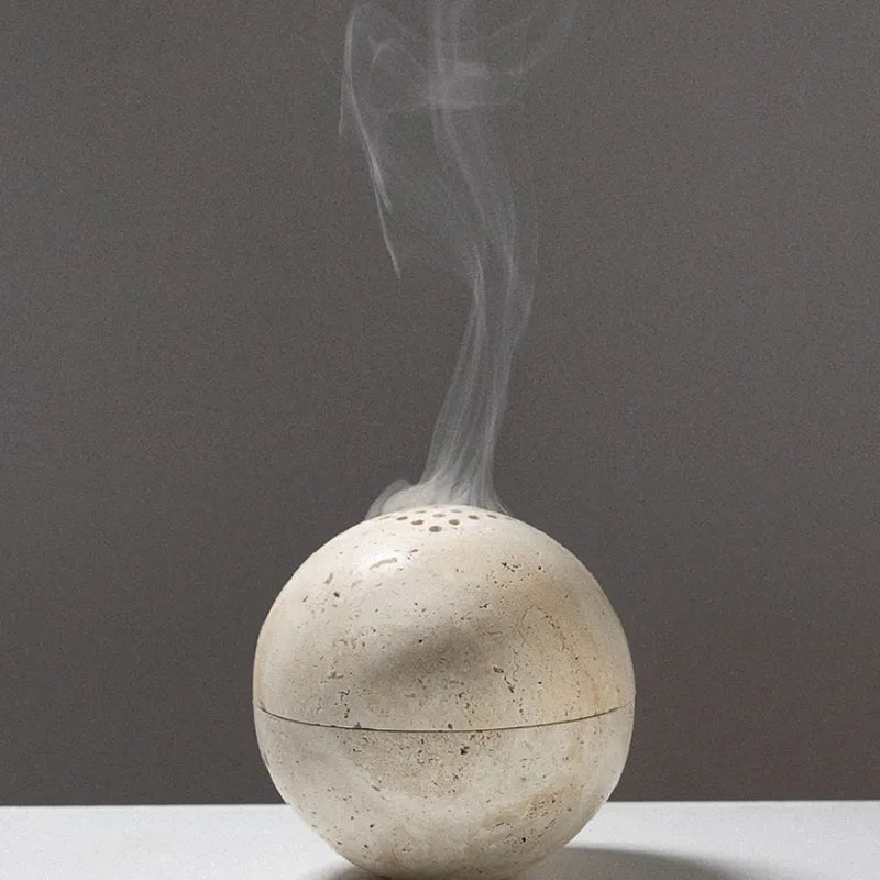 Natural Marble Cave Hole Stone Incense Burner - 6 Colours Lilly & Lula