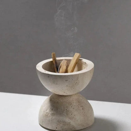 Natural Marble Cave Hole Stone Incense Burner - 6 Colours Lilly & Lula