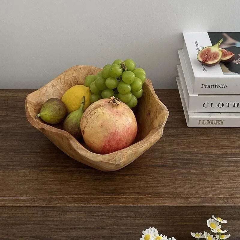 Natural Solid Wood Fruit Bowls - 2 Sizes Lilly & Lula