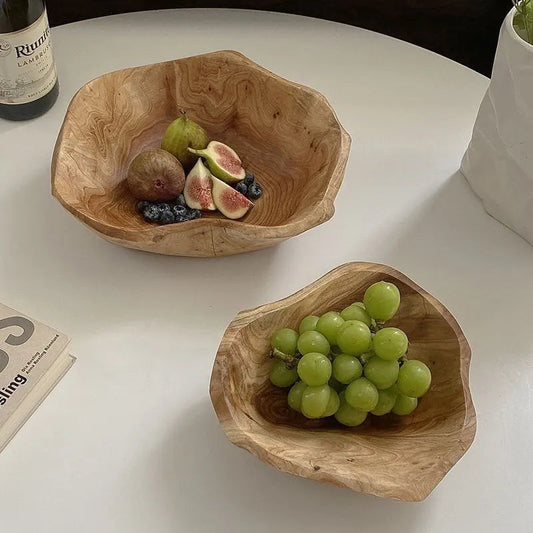 Natural Solid Wood Fruit Bowls - 2 Sizes Lilly & Lula