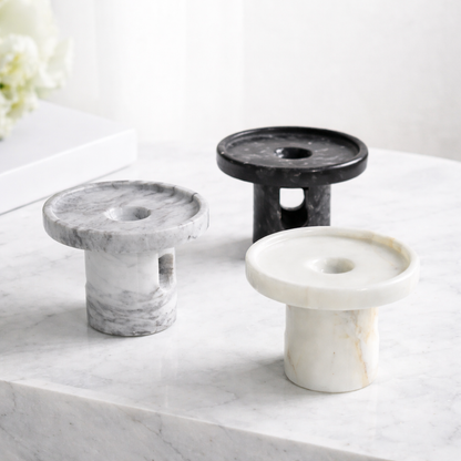 Natural Marble & Jade Wax Melt Burner - 5 Colours