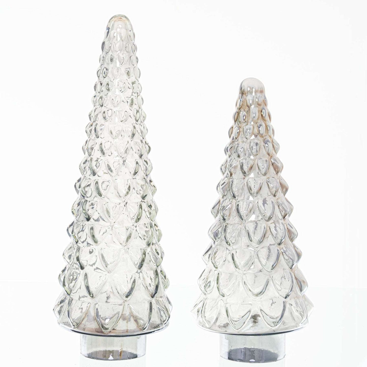 Noel Collection Smoked Midnight Glass Decorative Tree - 2 Sizes Lilly & Lula