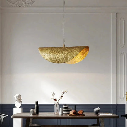 Nordic Lotus Leaf Inspired Copper Chandelier - Gold Lilly & Lula