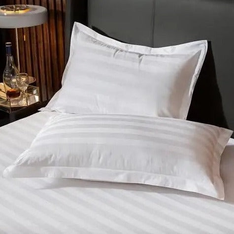 Premium White Oxford Stripe Cotton Pillowcase - 2 Sizes Lilly & Lula