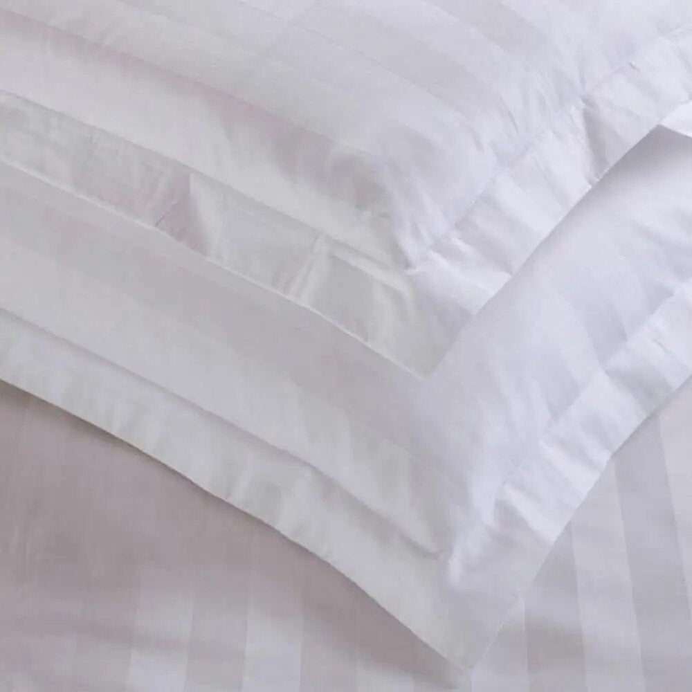 Premium White Oxford Stripe Cotton Pillowcase - 2 Sizes Lilly & Lula