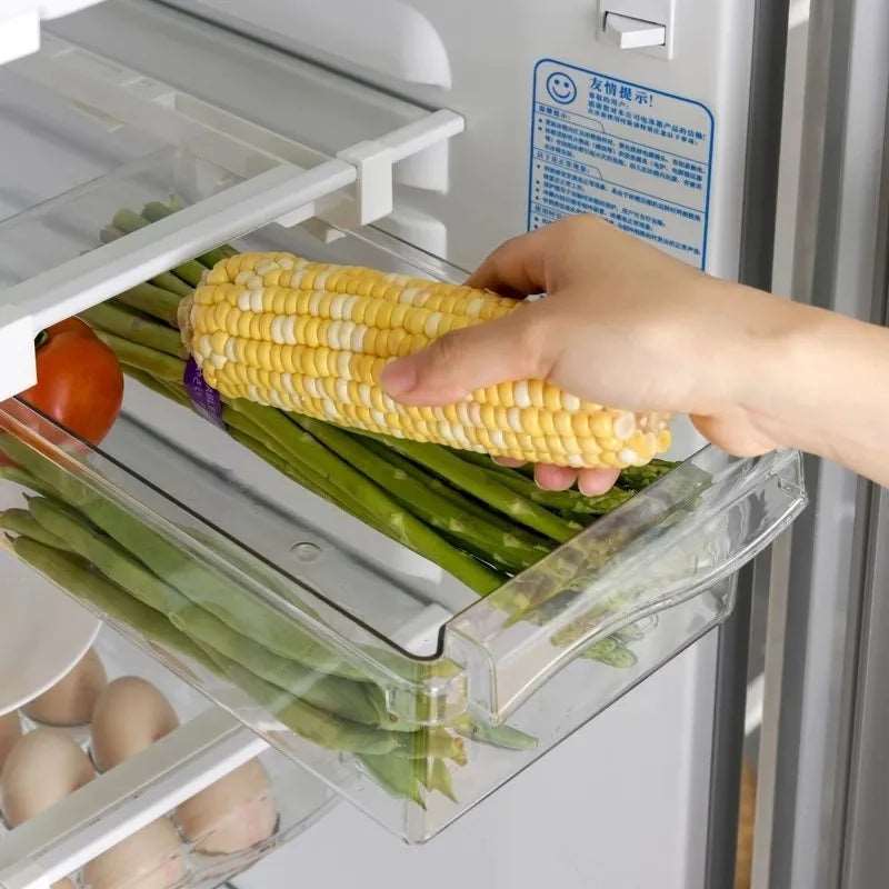 Refrigerator Food Storage Organiser Drawer for Vegetables, Egg, Fruit & Snacks - 2 Styles Lilly & Lula