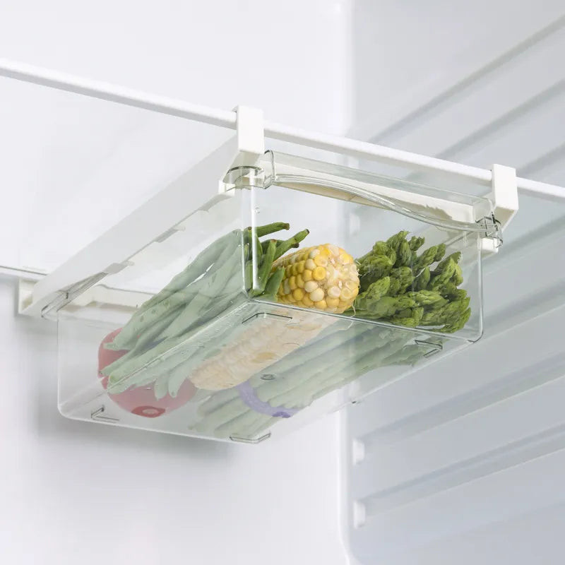 Refrigerator Food Storage Organiser Drawer for Vegetables, Egg, Fruit & Snacks - 2 Styles Lilly & Lula