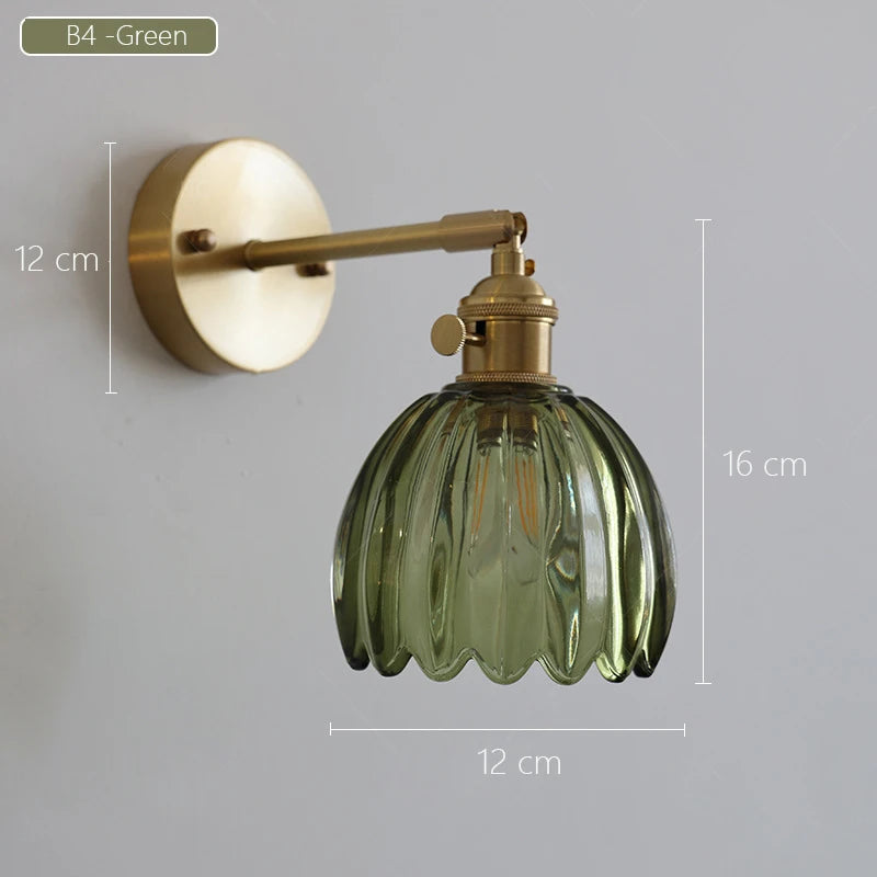 Modern Minimalist Glass Creative Petal-Shaped Hanging & Flush Wall Light - 6 Colours