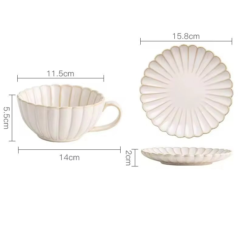 White Scalloped Ceramic Tableware Plates & Bowls - 6 Sizes & Sets