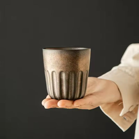 Set of 2, 4 & 6 Premium Stoneware Ceramic Coffee Tumbler Mugs - 5 Colours