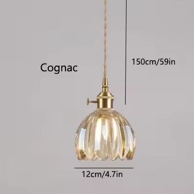 Modern Minimalist Glass Creative Petal-Shaped Pendant - 6 Colours