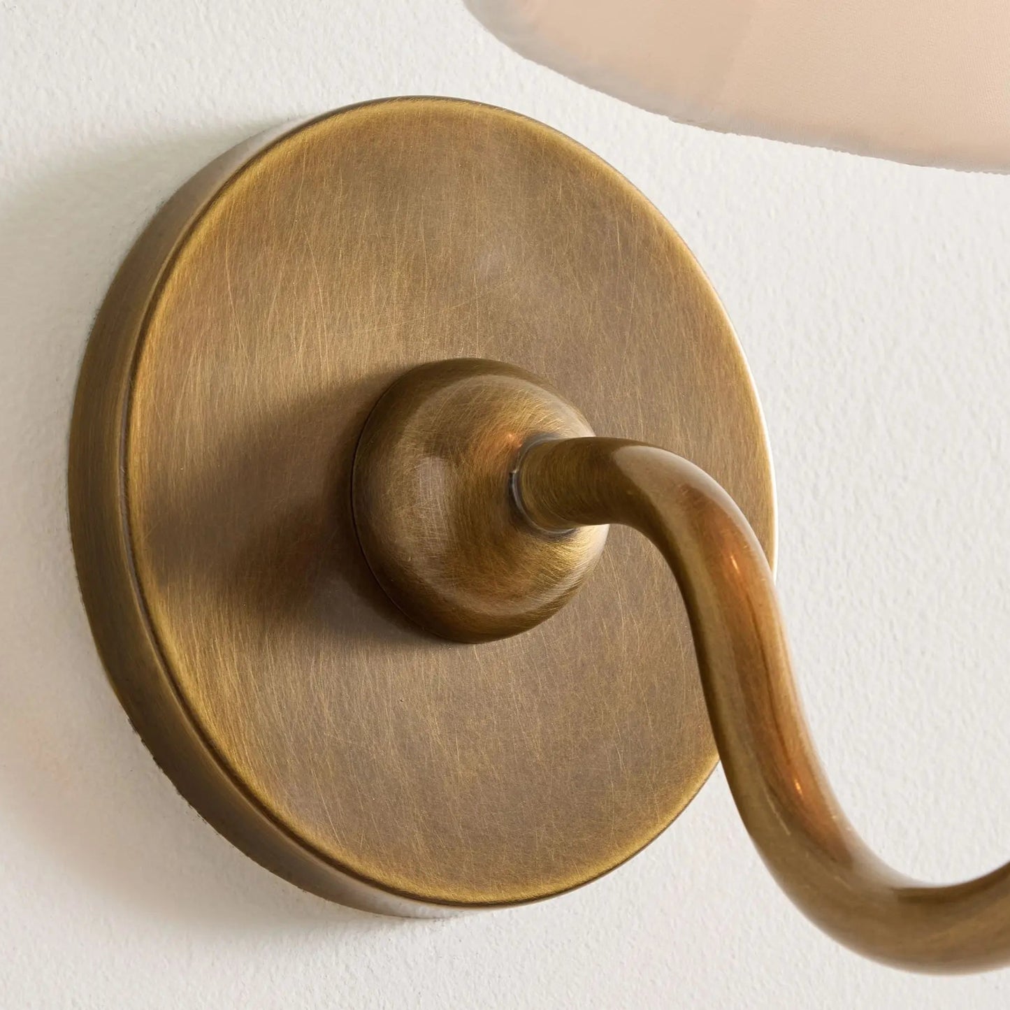 Luxurious French Style Farmhouse Wall Light with Linen Shade - 2 Colours