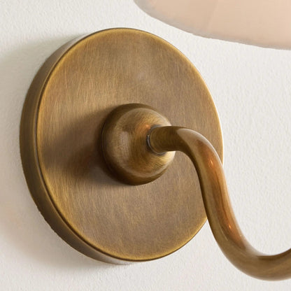 Luxurious French Style Farmhouse Wall Light with Linen Shade - 2 Colours