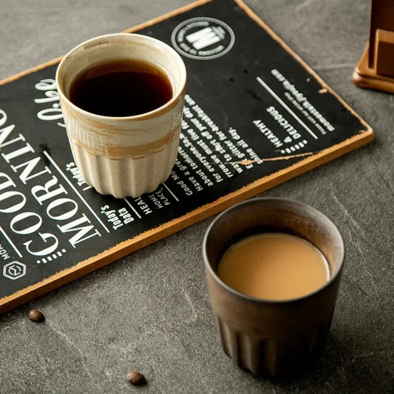 Set of 2, 4 & 6 Premium Stoneware Ceramic Coffee Tumbler Mugs - 5 Colours