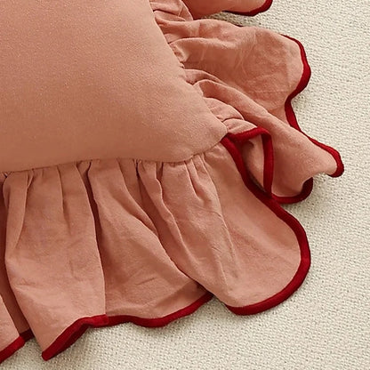 Ruffle Cotton Cushion Cover - 6 Colours