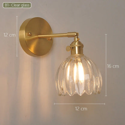 Modern Minimalist Glass Creative Petal-Shaped Hanging & Flush Wall Light - 6 Colours