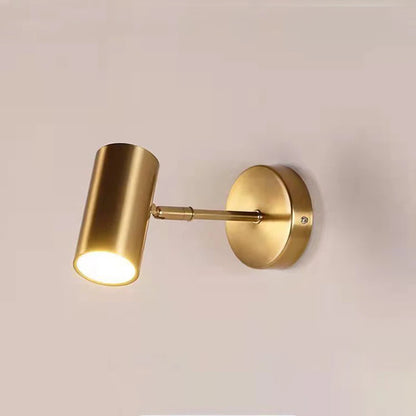 Modern & Sleek Extended Rotating Reading LED Wall Spotlight - Gold & Black