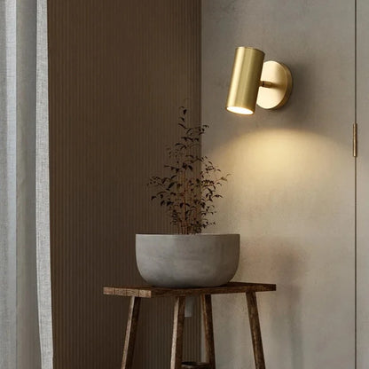 Modern & Sleek Rotating Reading LED Wall Spotlight - Gold & Black