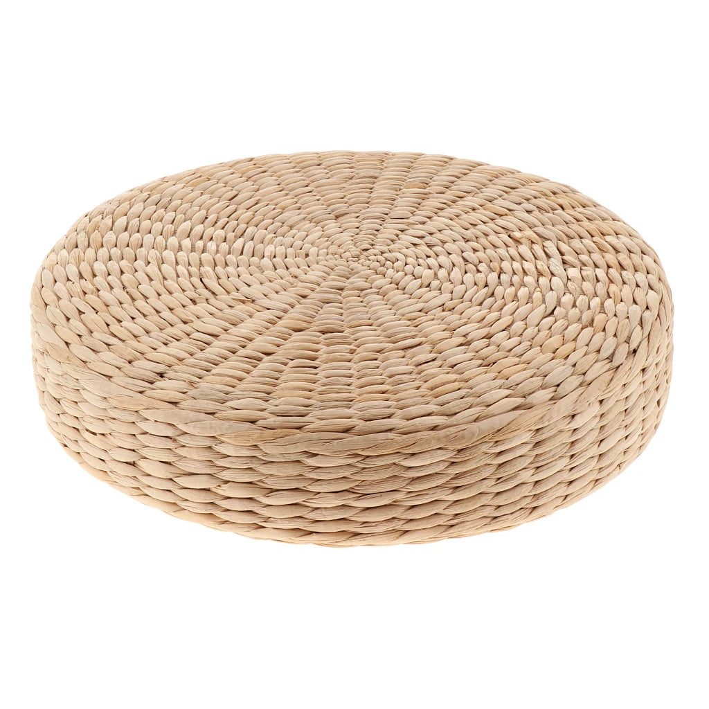 Lilly Lula Natural Round Straw Tatami Sitting Meditation Cushion 3 Sizes